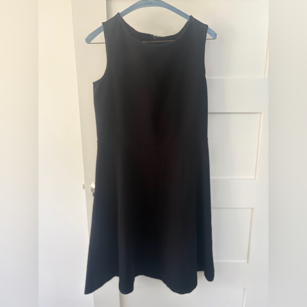 Talbots Black Sleeveless Midi Dress